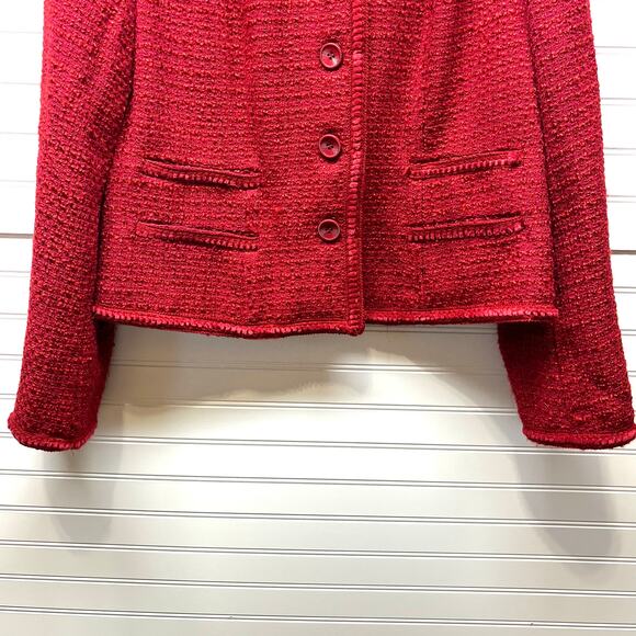 Pendleton Wool Blend Fully Lined Button Front Blazer Size 14 - Picture 4 of 12